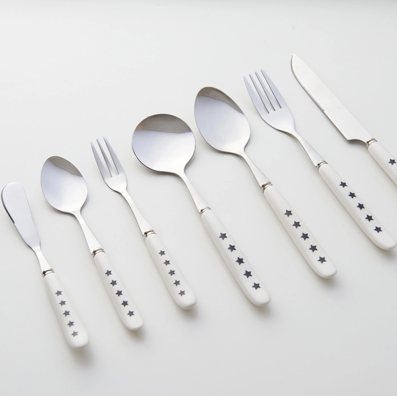 ceramic handle flatware