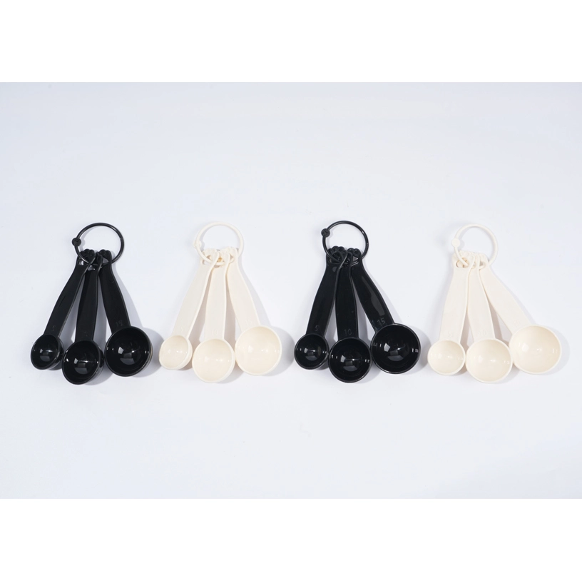 black cat measuring spoons