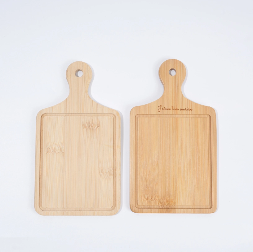 bamboo cutting board with handle