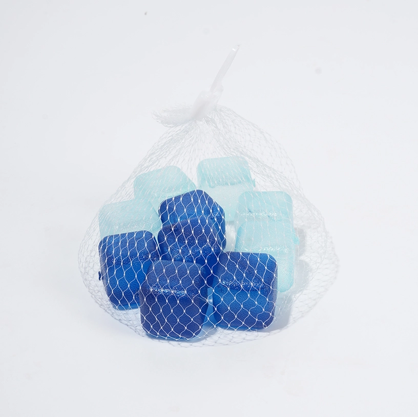 blue reusable ice cubes