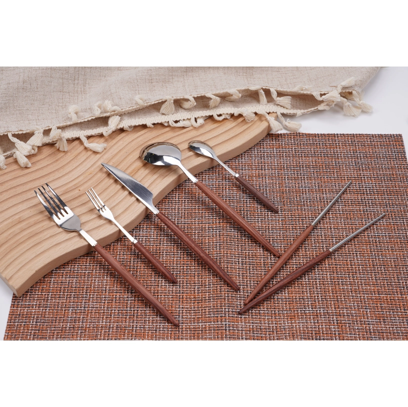 wood effect cutlery